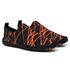 Sapatilhas Aquáticas Unissex Neoprene - preto e laranja