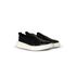 Iate Slip On Masculino em Couro Preto Sola Branca