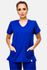 Blusa Azul Caneta Em Gabardine Premium Scrub