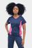 Conjunto Bicolor Azul Marinho e Rosa Em Malha Confort Scrub