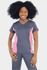 Conjunto Bicolor Cinza e Rosa Em Malha Confort Scrub