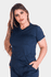 Blusa Azul Marinho Em Malha Dry Confortly Scrub