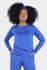 Blusa Manga Longa Azul Caneta Em Malha Dry Confortly Scrub