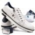 Kit Sapatenis Masculino Franshoes Calce Facil Branco + Cinto de Gorgorão + 3 Pares de Meia Lupo 189