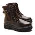 Bota Coturno Feminino Franshoes Angel Cano Curto Com Elástico E Atacador Café