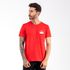 Camiseta Masculina Franshoes Casual 100% Algodão Coroa Vermelho Manga Curta 