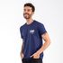 Camiseta Masculina Franshoes Casual 100% Algodão Gota Azul Marinho Manga Curta