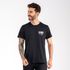 Camiseta Masculina Franshoes Casual 100% Algodão Gota Preta Manga Curta