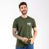 Camiseta Masculina Franshoes Casual 100% Algodão Gota Verde Manga Curta