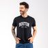 Camiseta Masculina Franshoes Casual 100% Algodão Boston Preta Manga Curta