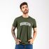 Camiseta Masculina Franshoes Casual 100% Algodão Brooklyn Verde Manga Curta