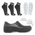Kit Sapato Social Antiderrapante com Biqueira BB66 Preto Soft Works EPI + 3 Pares Meias + 1 Par Palmilhas 