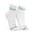 Meia de Algodão Cano Médio Branco com Verde Medicina Soft Works