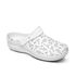 Babuche Antiderrapante Branco BB60 Estampa Preto DNA Soft Works Sapato de Segurança EPI