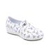 Sapato Feminino Lady Works Antiderrapante Branco BB95 Soft Works EPI Sapato de Segurança Estampa DNA