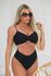 Biquíni Rendado Hot Pant Top Faixa Preto