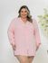 Camisa Feminina Oversized Rosa