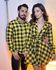 Kit Camisa e Chemisier xadrez Preto com Amarelo 