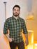 Camisa Xadrez Verde Musgo e Preto Masculina 