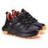 Tênis Urban Shadow Masculino Em Couro Original Solado EVA - Preto Laranja - Extra Leve