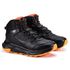 Coturno Masculino Legendários Bota Em Couro Genuíno Sola Eva Lançamento - Preto Laranja - Extra Leve
