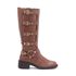 Coturno Couro Eliane Whisky
