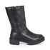 Bota Coturno Couro Lucy Plain Preto