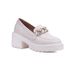 Mocassim Paje Couro Off White