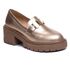 Mocassim Muyuni Couro Ouro Light