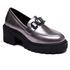 Mocassim Dongwe Couro Inox