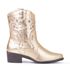Bota Couro Western Texas Dallas Dourada