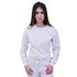 Blusa Moletom Plus Size Lisa Fechada Branco