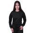 Blusa Moletom Plus Size Lisa Fechada Preto