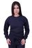 Blusa Moletom Plus Size Lisa Fechada Azul Marinho