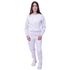 Conjunto Moletom Plus Size Liso Fechado Branco