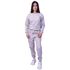 Conjunto Moletom Plus Size Liso Fechado Cinza