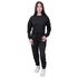 Conjunto Moletom Plus Size Liso Fechado Preto