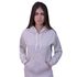 Blusa de Frio Moletom Feminina Com Capuz Cinza