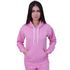 Blusa de Frio Moletom Feminina Com Capuz Rosa