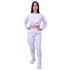 Conjunto Moletom Cropped Infantil Liso Branco