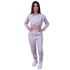 Conjunto Moletom Cropped Infantil Liso Cinza