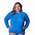 Camisa Térmica Plus Size Proteção Solar UV50 Azul Piscina