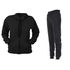 Conjunto Moletom Com Zíper Masculino Plus Size Preto