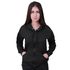Blusa Moletom Com Zíper Plus Size Preto