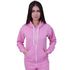 Blusa Moletom Com Zíper Plus Size Rosa