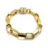Pulseira Elos Retangulares Banhada a Ouro