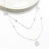 Chocker Dupla Medalhinha Cravejada em Prata 925