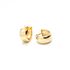 Brinco Argola M Grossa Lisa Banhado a Ouro