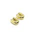 Brinco Argola G Bold Quadrada Banhado a Ouro