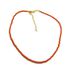 Choker Cristais Laranja Banhado a Ouro